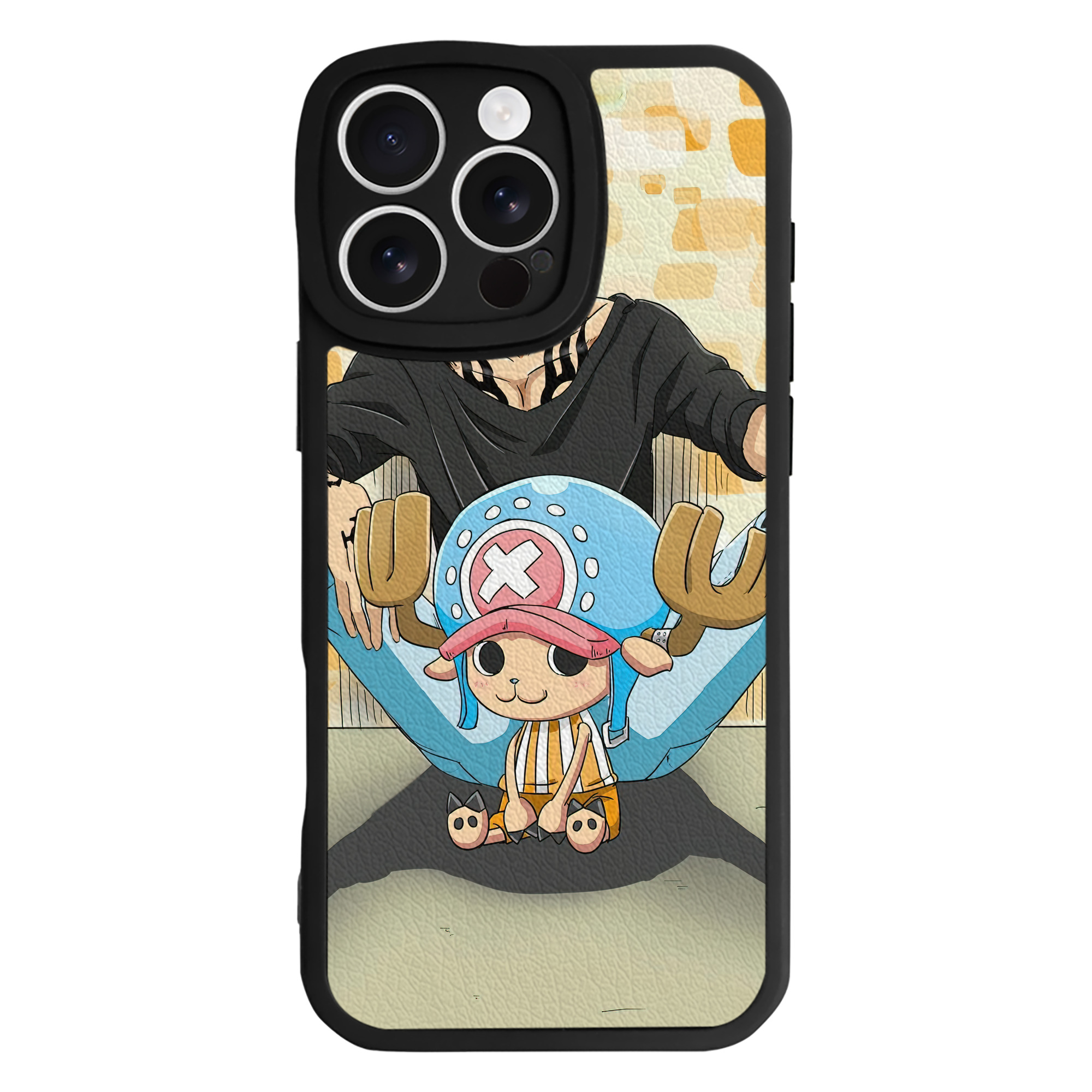（画像用） ワンピース ONE PIECE 【iPhone 16シリーズ対応】シリコンスマホケース（レザー調） 材質：シリコン
